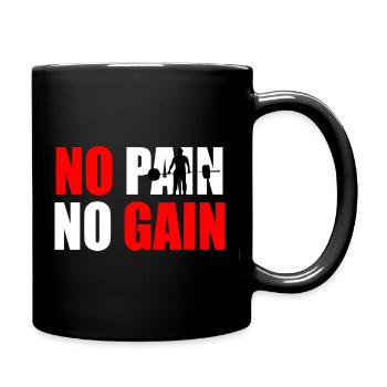 Pas de douleur pas de gain devis - Mug uni - noir - Droite