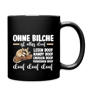 Bilch - Tasse einfarbig - Schwarz - Rechts