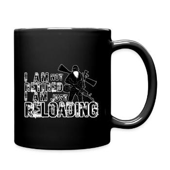 Retired - Rentner - Tasse einfarbig - Schwarz - Rechts