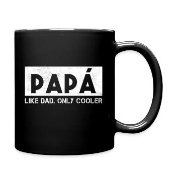 Papa Like Dad Only Cooler Funny Mexican Daddy Fath - Full Colour Mug - black - Right