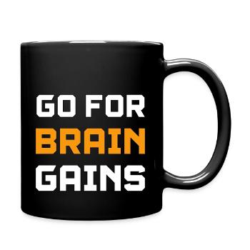 Go For Gym - Tasse einfarbig - Schwarz - Rechts
