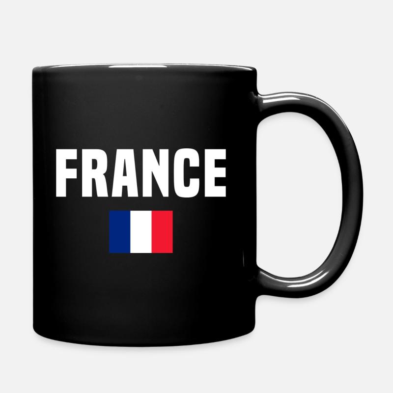 Frankreich, Frankreich - Tasse einfarbig - Schwarz