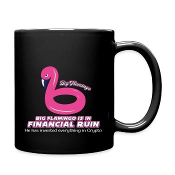 Big Flamingo - Full Colour Mug - black - Right