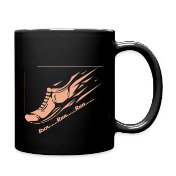 Courir... Courir... Courir... - Mug uni - noir - Droite