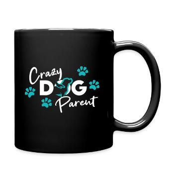 parent chien fou - Mug uni - noir - Droite