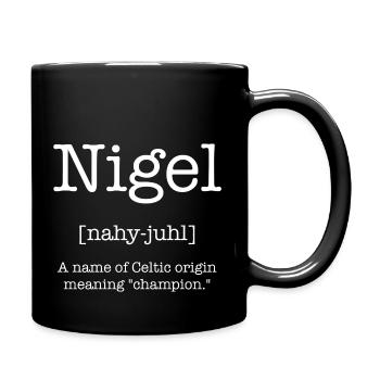 The Nigel - Full Colour Mug - black - Right