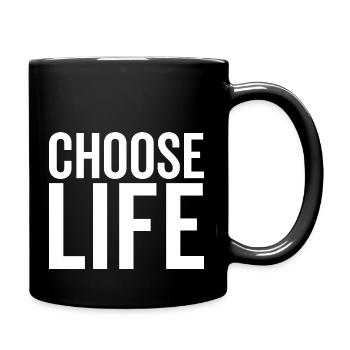 Vintage Choose Life The Best Habits - Full Colour Mug - black - Right
