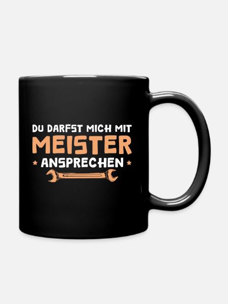 Kfz Mechatroniker Meisterprüfung bestanden Meister - Tasse einfarbig - Schwarz