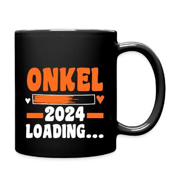 Werdender Onkel 2027 - Tasse einfarbig - Schwarz - Rechts