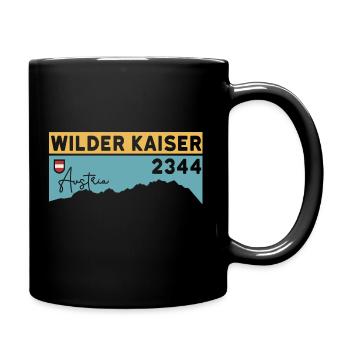 Wilder Kaiser Kaiserkrone Kitzbühel Wandern Tirol - Tasse einfarbig - Schwarz - Rechts