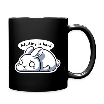 Adulting is hard - Full Colour Mug - black - Right