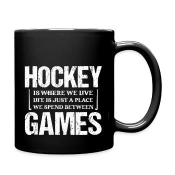 Hockey Is Where We Live Player Field Hockey - Full Colour Mug - black - Right