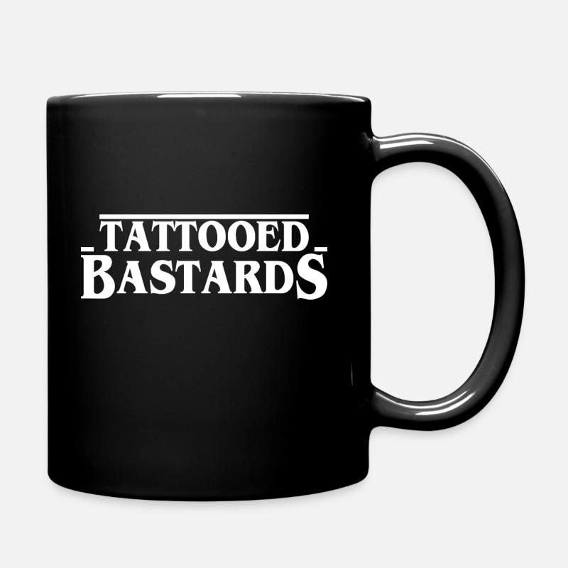 tattooed bastardsTattooed inked make-up cosmetics - Full Colour Mug - black