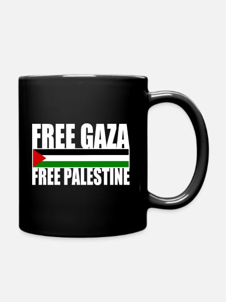 Free gaza free palestine - Mug uni - noir