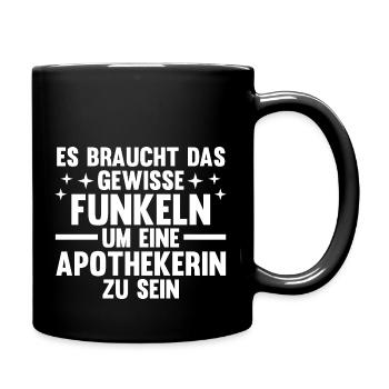 Apotheke Pharmazie Mediziner Apothekerin - Tasse einfarbig - Schwarz - Rechts