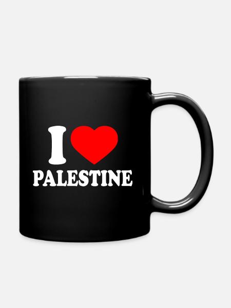 I love palestine - Mug uni - noir