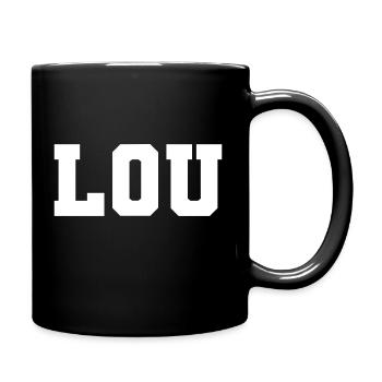 Nom - Lou - Mug uni - noir - Droite