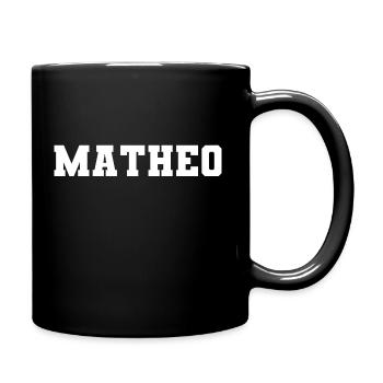Name - Matheo - Tasse einfarbig - Schwarz - Rechts