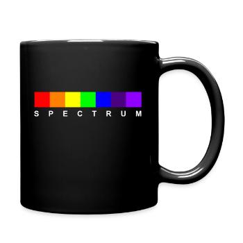 Spectrum 01 (White Text) - Full Colour Mug - black - Right