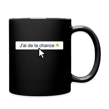 J'ai de la chance ☘️ - Mug uni - noir - Droite