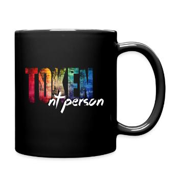 One is always neurotypical: the Token NT person! - Full Colour Mug - black - Right