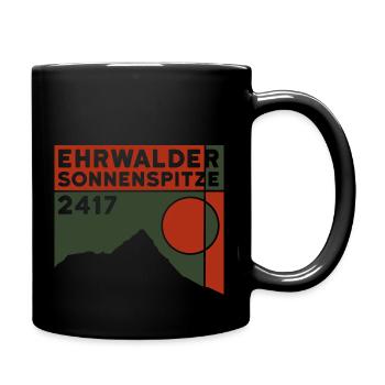Ehrwalder Sonnenspitze Crossing Souvenir - Full Colour Mug - black - Right