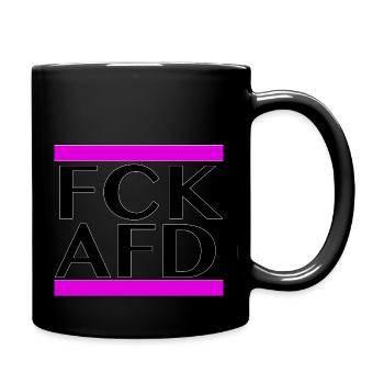 Fck afd - Tasse einfarbig - Schwarz - Rechts