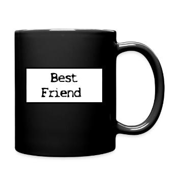 Bester Freund - Tasse einfarbig - Schwarz - Rechts