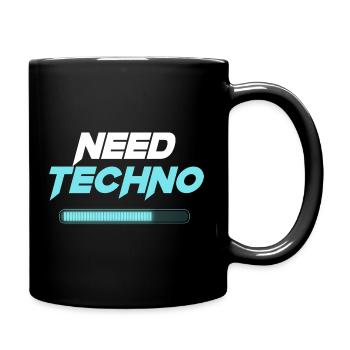 Need Techno - Full Colour Mug - black - Right