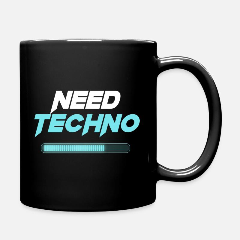 Need Techno - Full Colour Mug - black