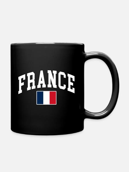 France - Mug uni - noir