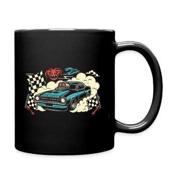 Course de voitures de dragsters - Cadeau pour les fans de sport automobile ! - Mug uni - noir - Droite