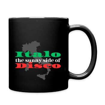 Sunny Italo disco t shirt - Full Colour Mug - black - Right