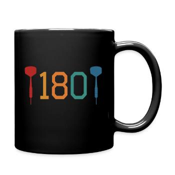 Dart Rétro Joueur de fléchettes Dartsport - Mug uni - noir - Droite