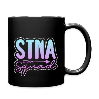 STNA Squad State tested Nursing assistant - Full Colour Mug - black - Right