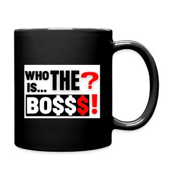 Copie de who is the Bosss - Mug uni - noir - Droite