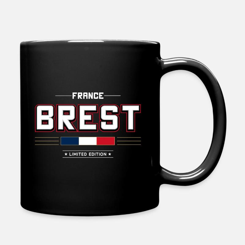 Brest - Tasse einfarbig - Schwarz