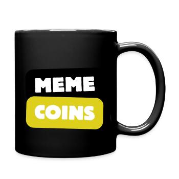 Meme coin - Full Colour Mug - black - Right