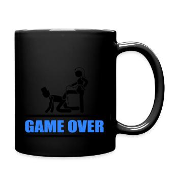brautpaar game over - Tasse einfarbig - Schwarz - Rechts