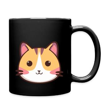 Hamster mignon dessin animé hamster kawaii - Mug uni - noir - Droite