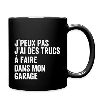 I Have Stuff To Do In My DIY Garage - Full Colour Mug - black - Right