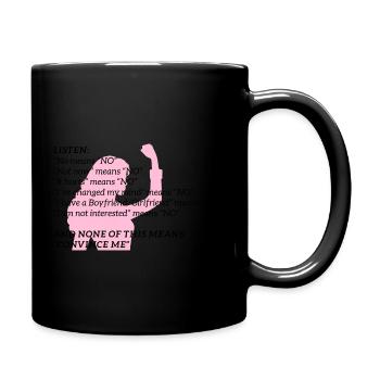 No means No - Full Colour Mug - black - Right