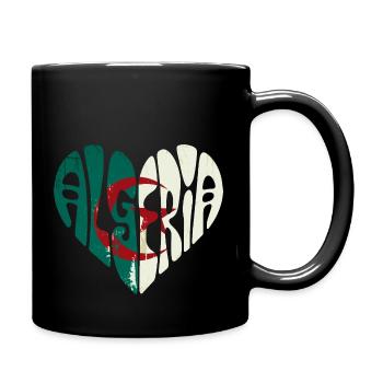 Algeria in my heart - Full Colour Mug - black - Right