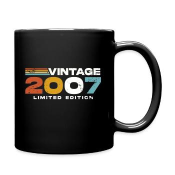 2007 Vintage Rétro Cadeau d’anniversaire - Mug uni - noir - Droite