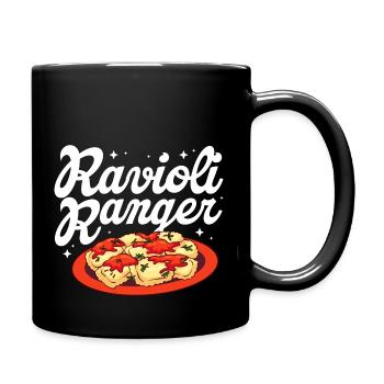 raviolis ranger Design pour un passionné de pâtes - Mug uni - noir - Droite