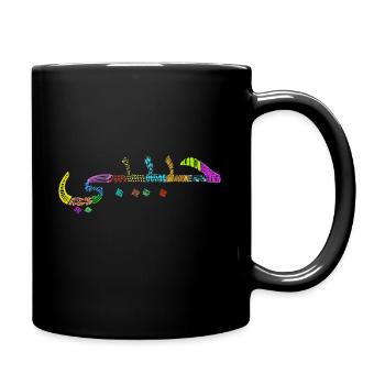 Habibi sweetheart/bro - colorful patterns - Full Colour Mug - black - Right