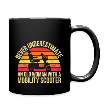 Showing strength in old age - Full Colour Mug - black - Right