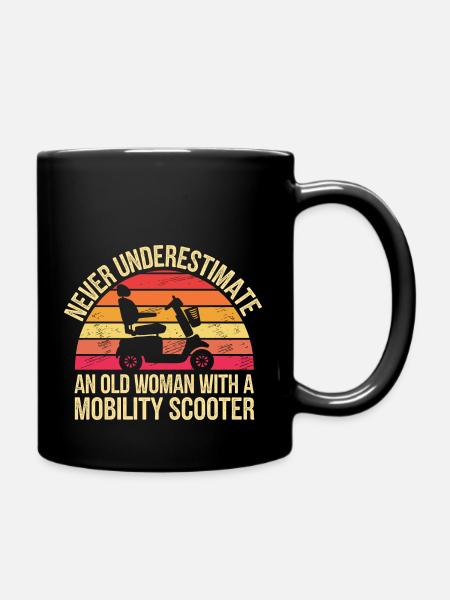 Showing strength in old age - Full Colour Mug - black