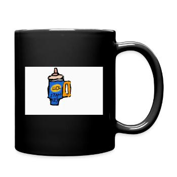Hier sind wohl die feinsten Produkte - Tasse einfarbig - Schwarz - Rechts