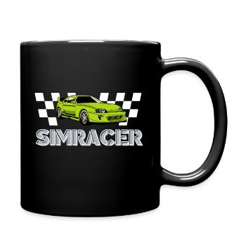 SIM RACER - Tasse einfarbig - Schwarz - Rechts